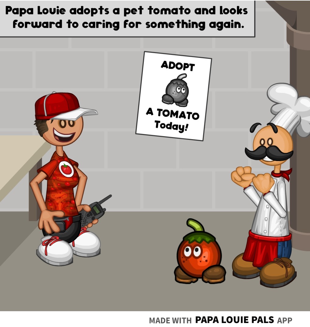 Papa’s pet tomato